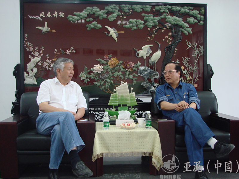 2008年6月21日,中国水泥协会会长雷前治视察四川亚东 2008年6月21日,中国水泥协会会长雷前治视察四川亚东