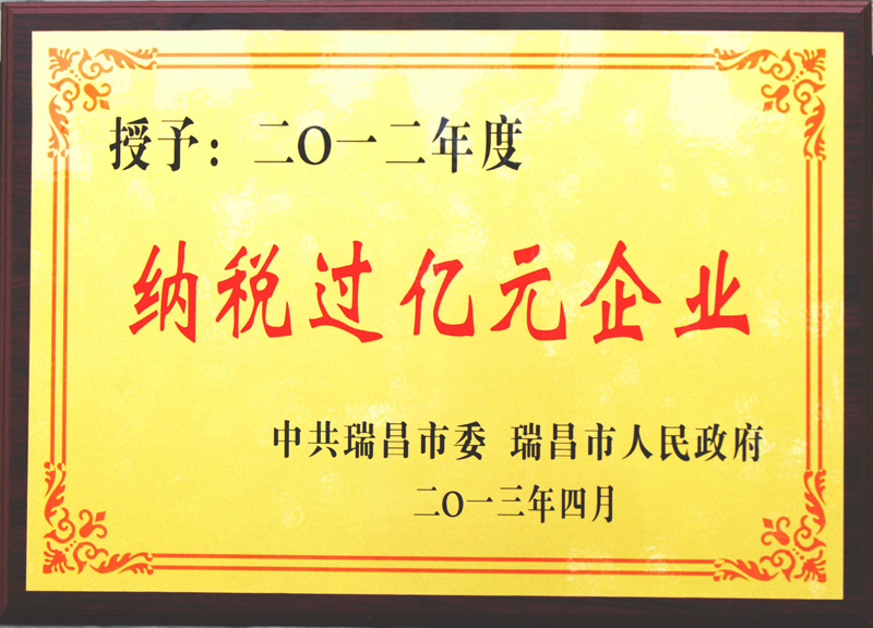 纳税过亿元企业(江西亚东) 纳税过亿元企业(江西亚东)